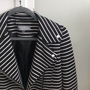 Bagatelle | striped moto jacket